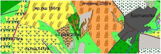 Карта полей сельскохозяйственного назначения